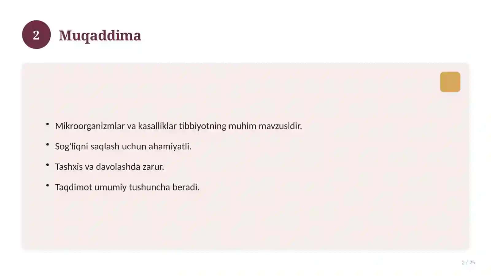 Mikroorganizmlar va kasalliklar 2