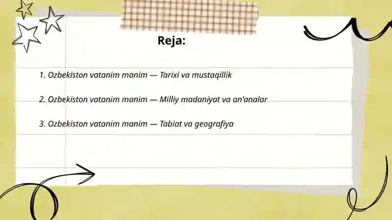 Ozbekiston vatanim manim 2