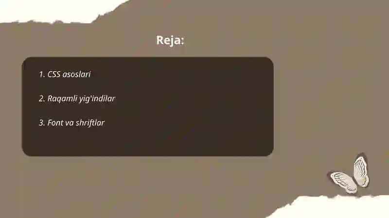 CSS da matnga stil berish 2