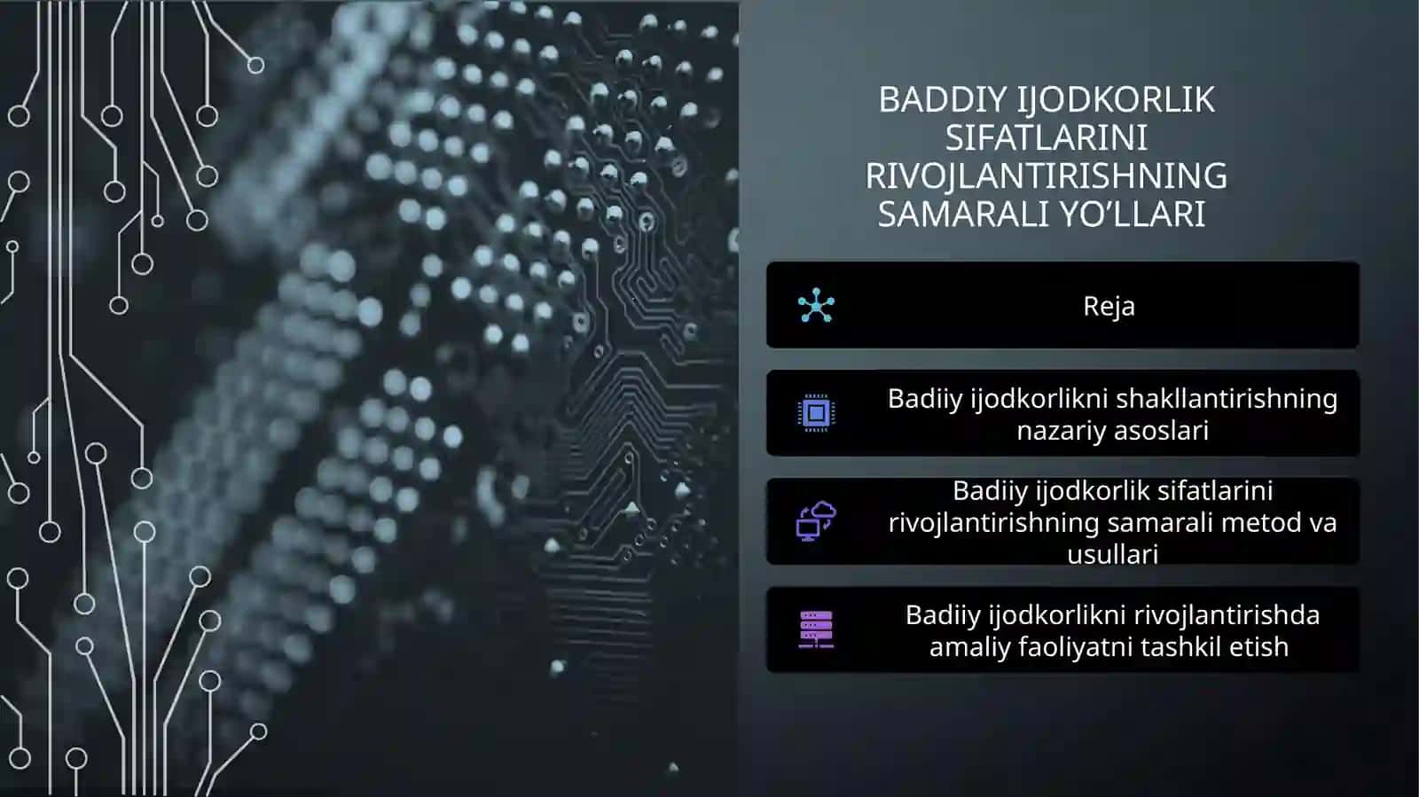 Baddiy ijodkorlik sifatlarini rivojlantirishning samarali yo’llari 2