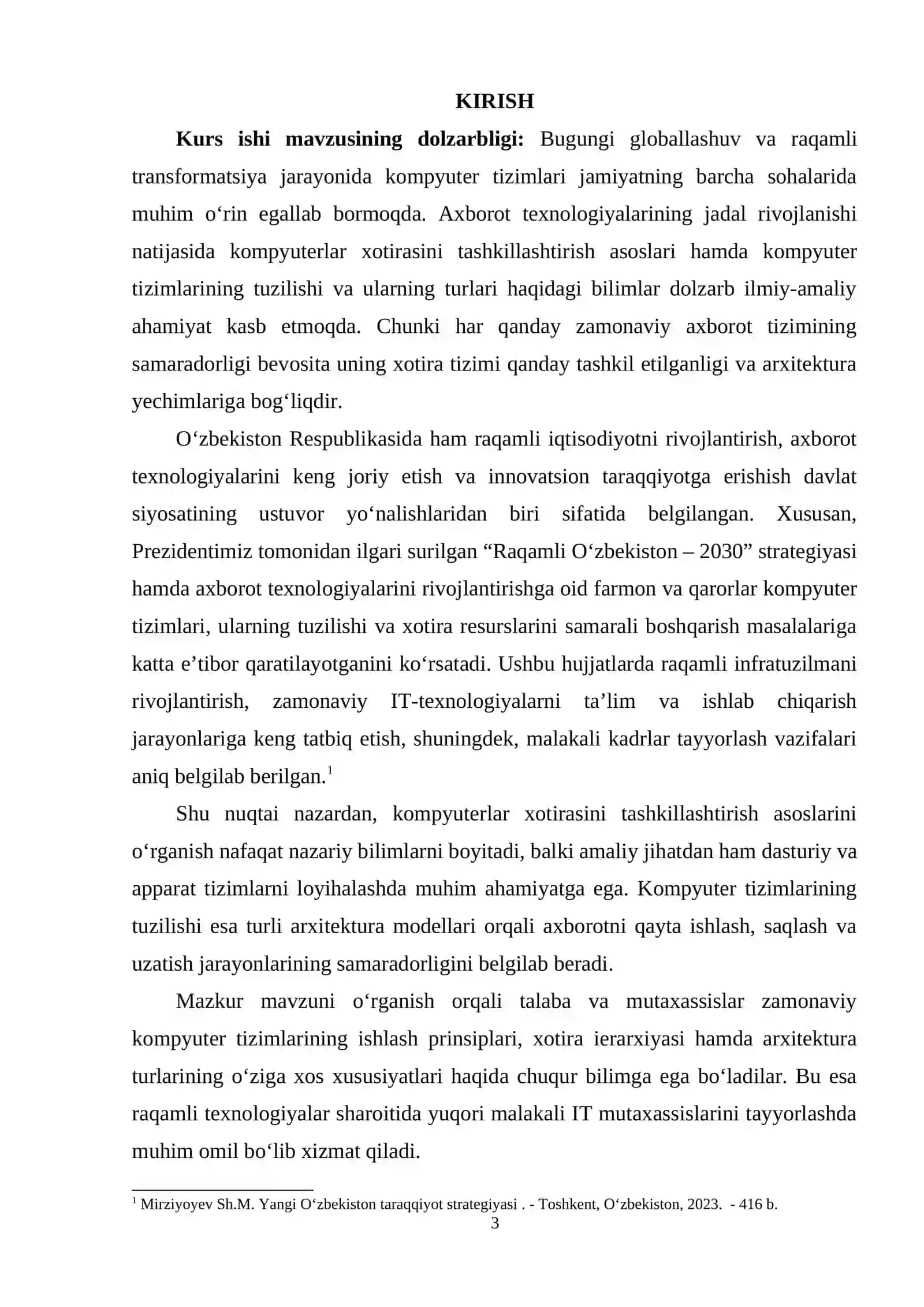 KOMPYUTERLAR XOTIRASINI TASHKIllASHTIRISH ASOSLARI, KOMPYUTER TIZIMINING TUZILISHI TURLARI 2