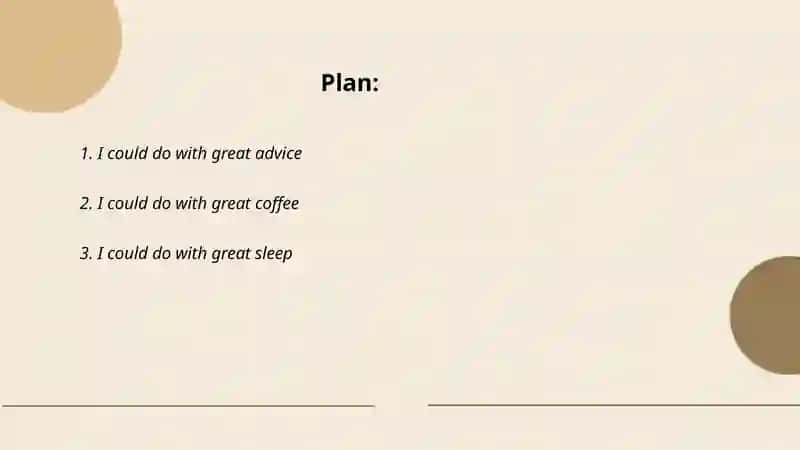 I could do with great advice 2