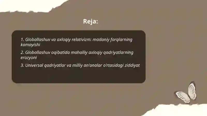Globallashuv va axloqiy relativizm: madaniy farqlarning kamayishi 2