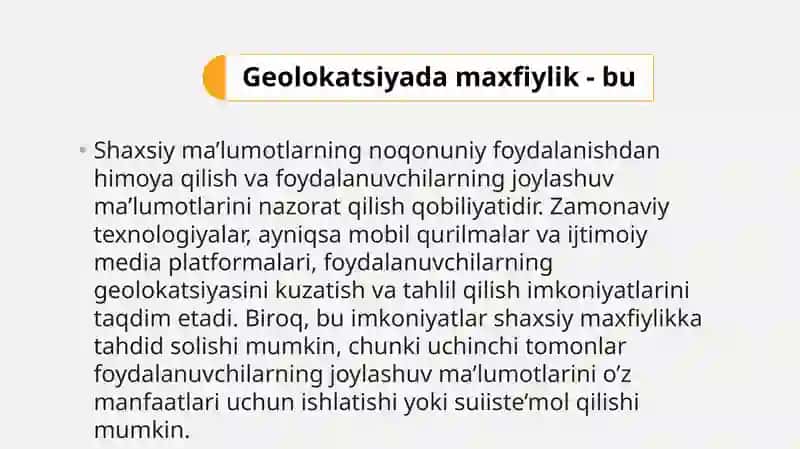 Geolakatsiyada maxfiylik 2