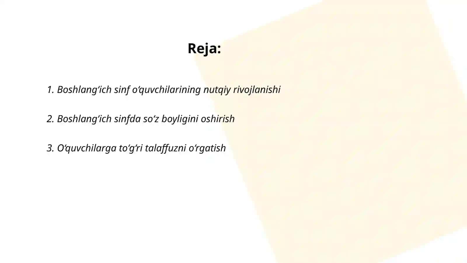 Boshlang‘ich sinfda gap ustida ishlashdagi izchillik 2