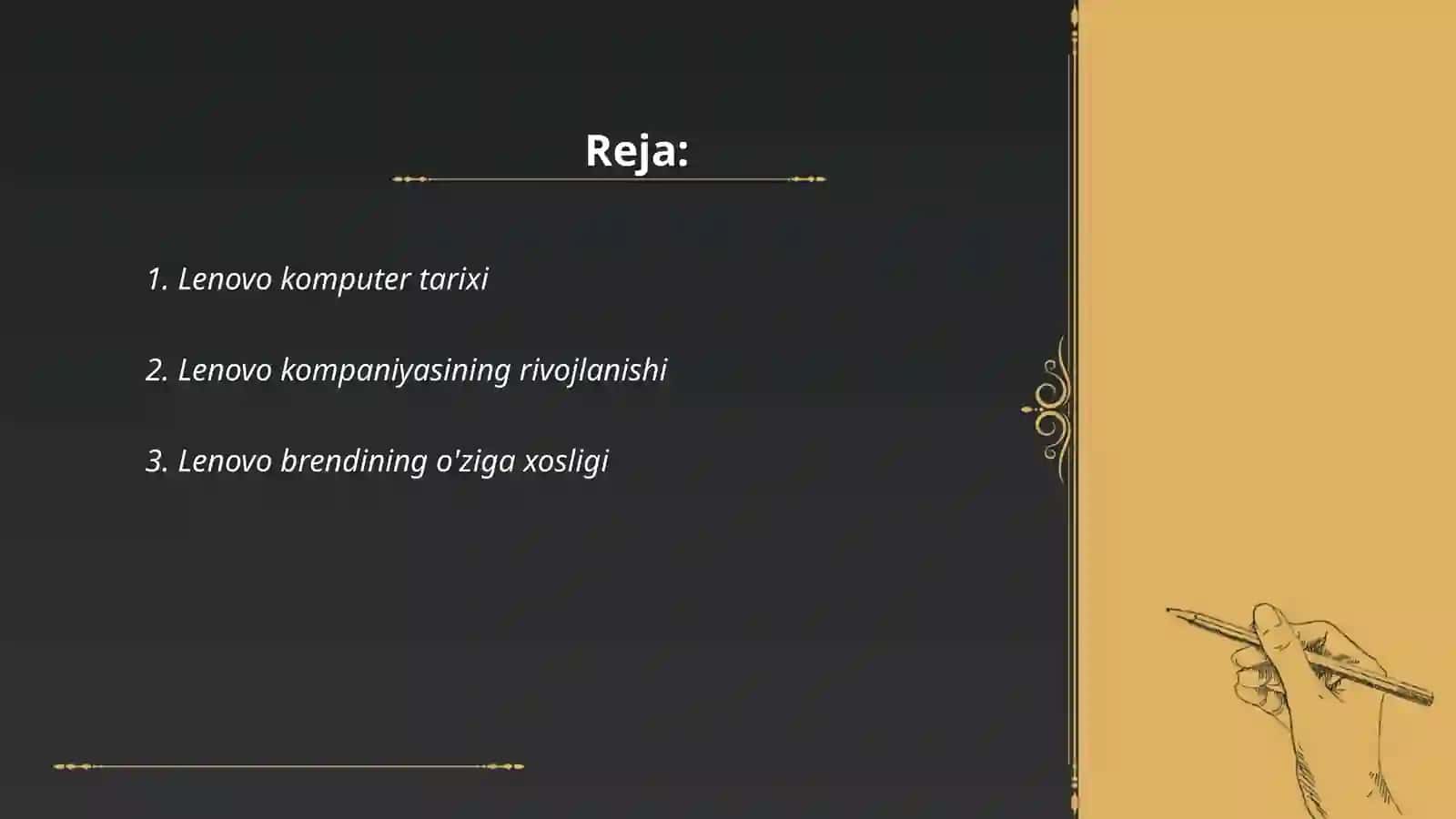 Lenovo kompyuter xaqida taqdimot 2
