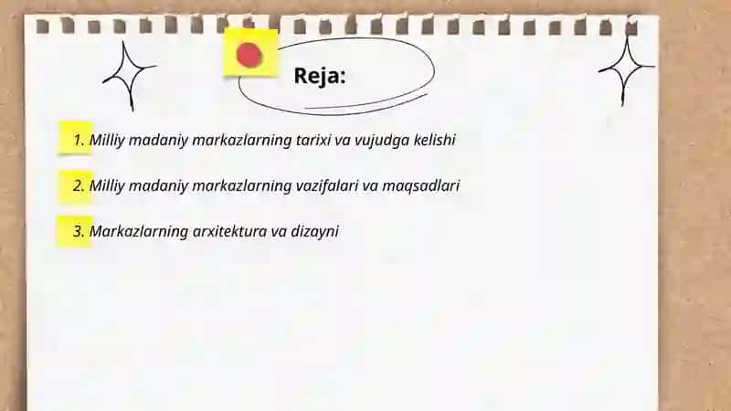 Milliy madaniy markazlar 2