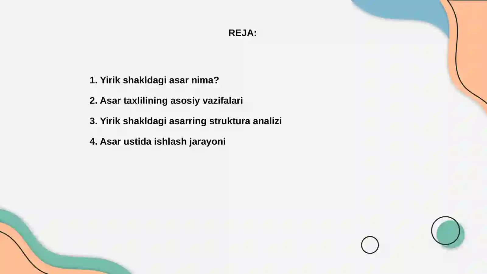 Yirik shakldagi asar taxlili 2