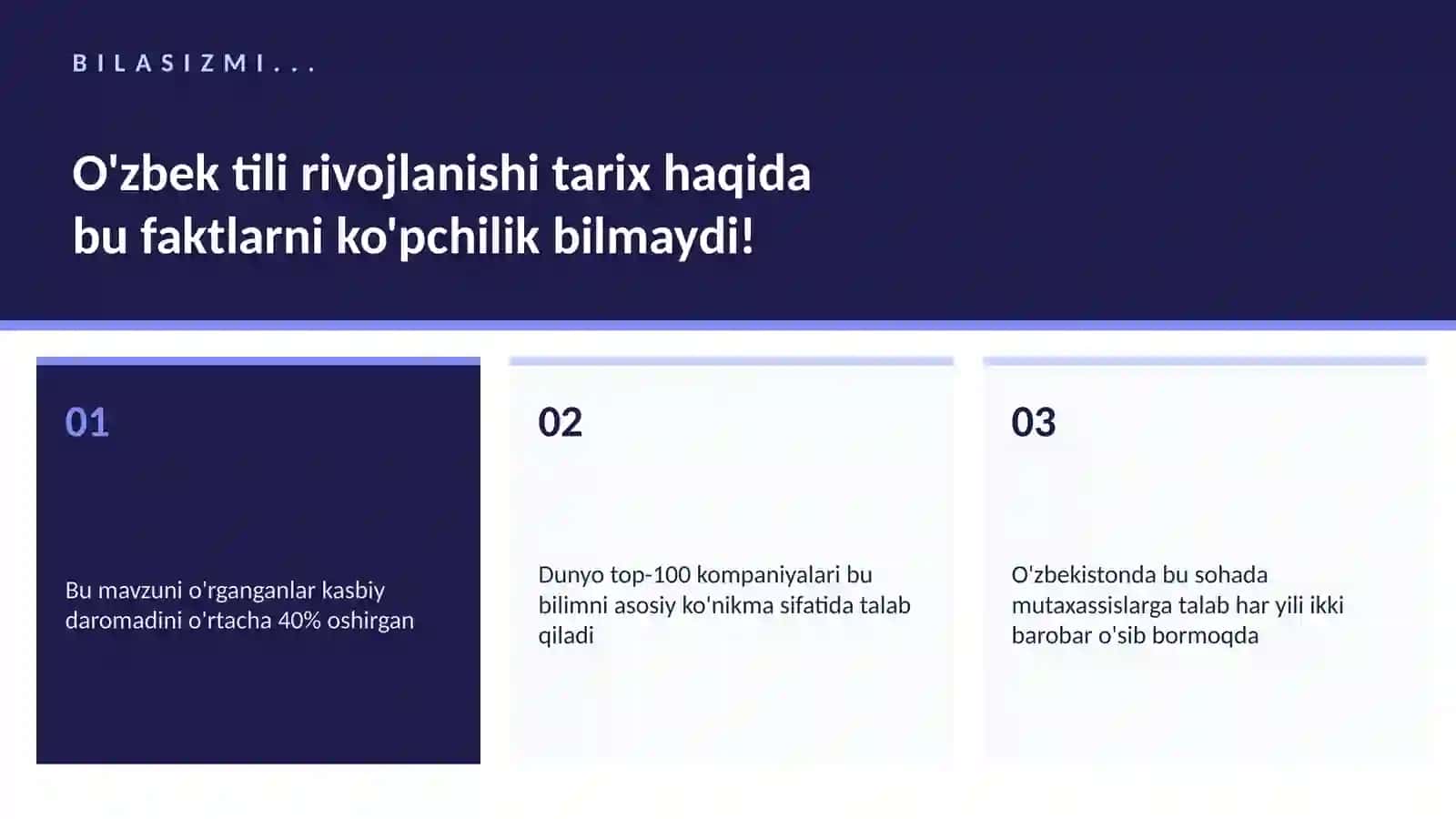O'zbek tili rivojlanishi tarix 2