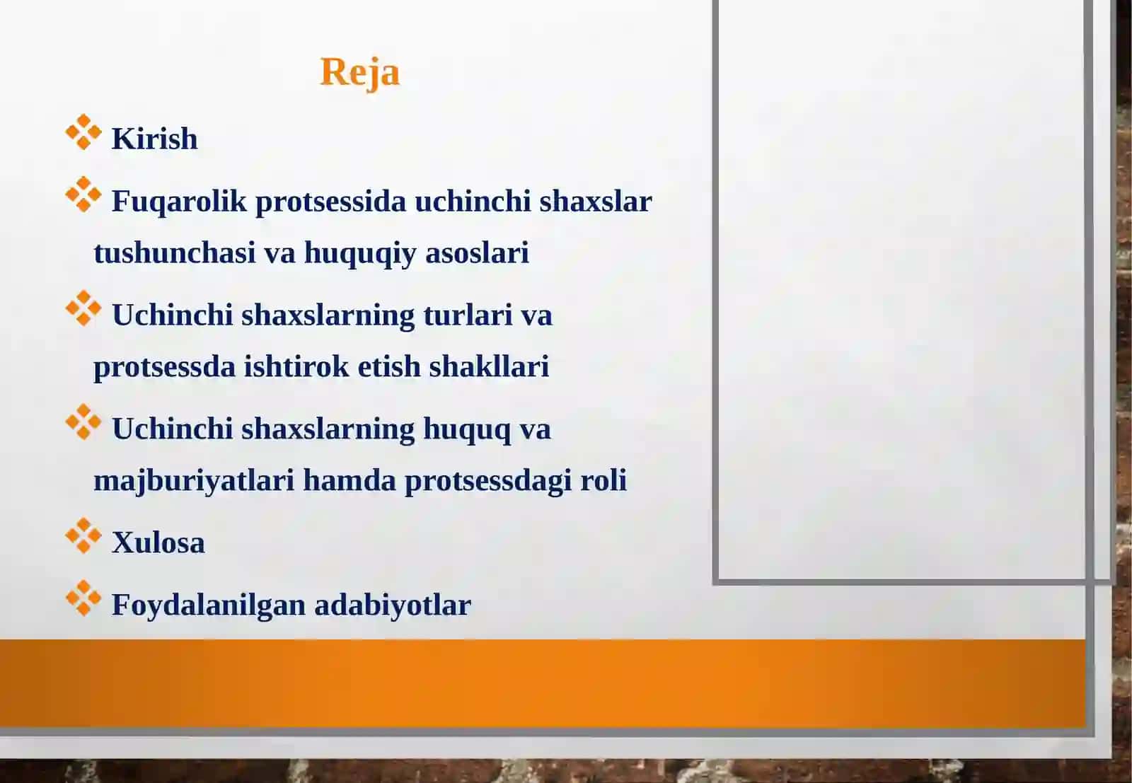 Fuqarolik protsessida uchinchis haxslarning ishtiroki 2