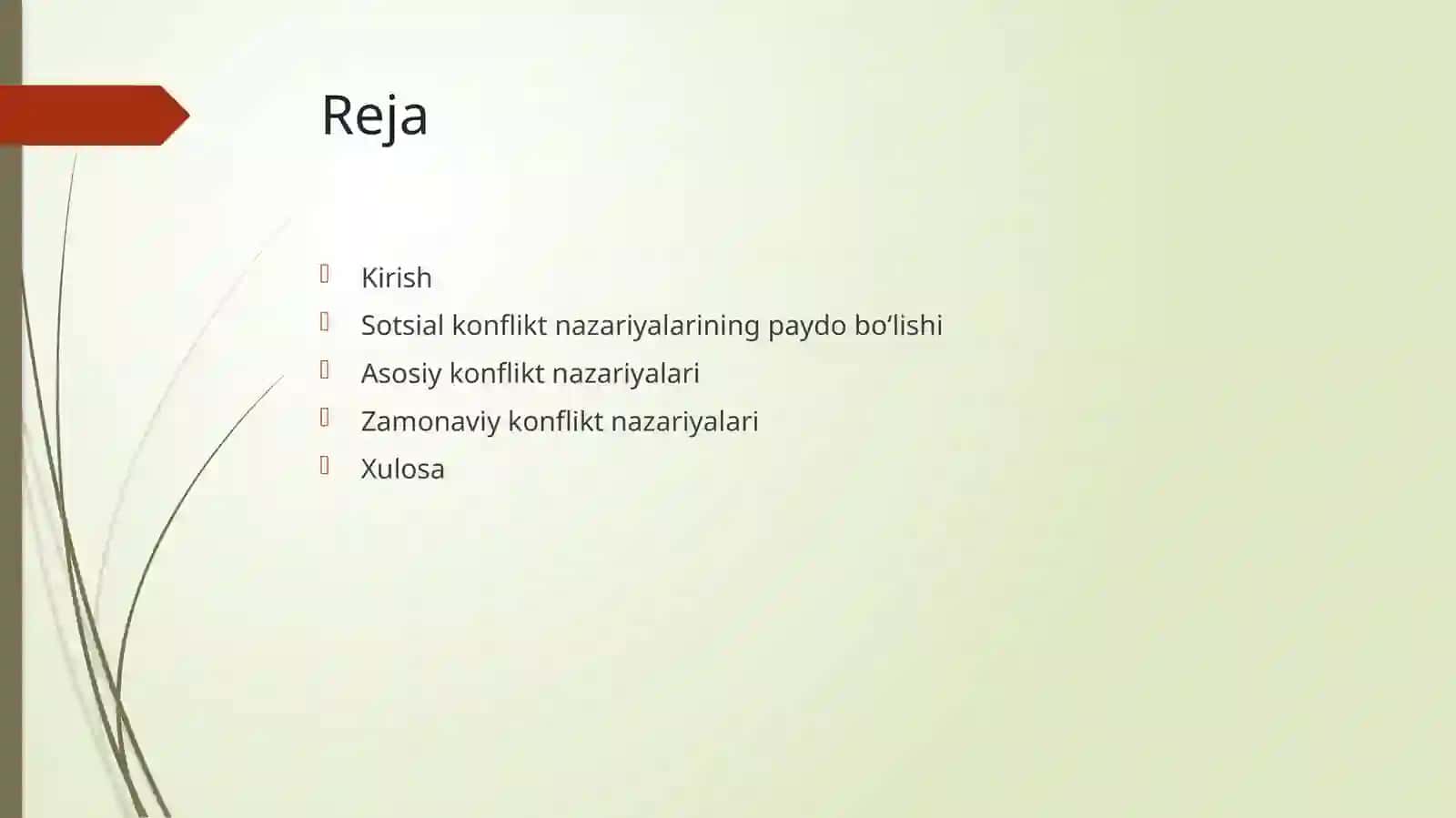 Konfliktlarga doir nazariyalarni paydo bo‘lishi 2