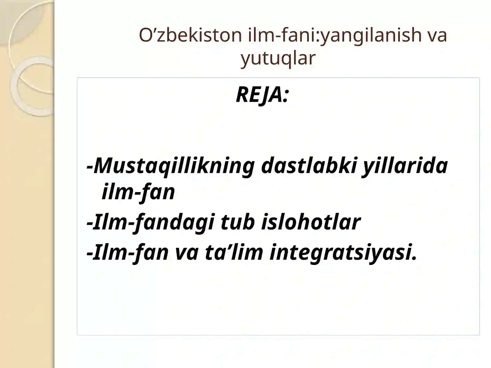 O’zbekiston ilm-fani: yangilanish va yutuqlar 2