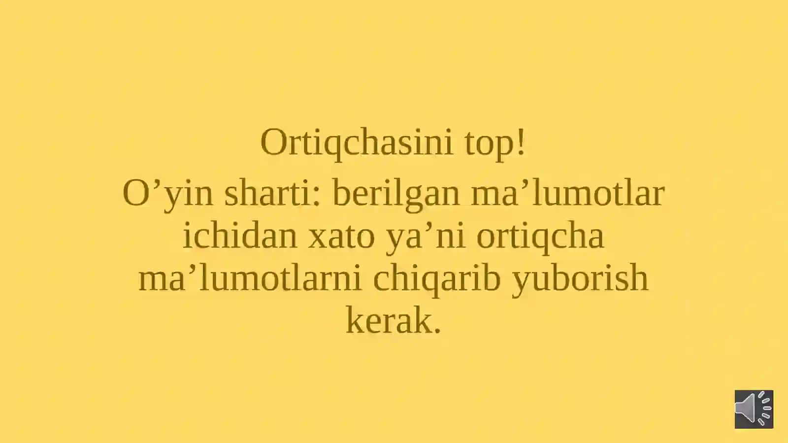 Son so’z turkumini mustahkamlash uchun qo’shimcha topshiriqlar 2