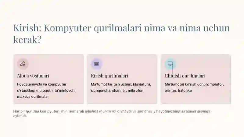 Kompyuter qurilmalari 2