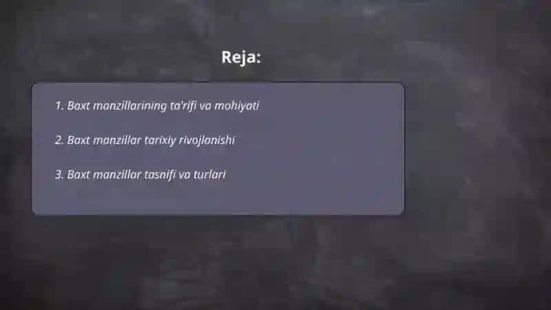 Baxt manzillar 2
