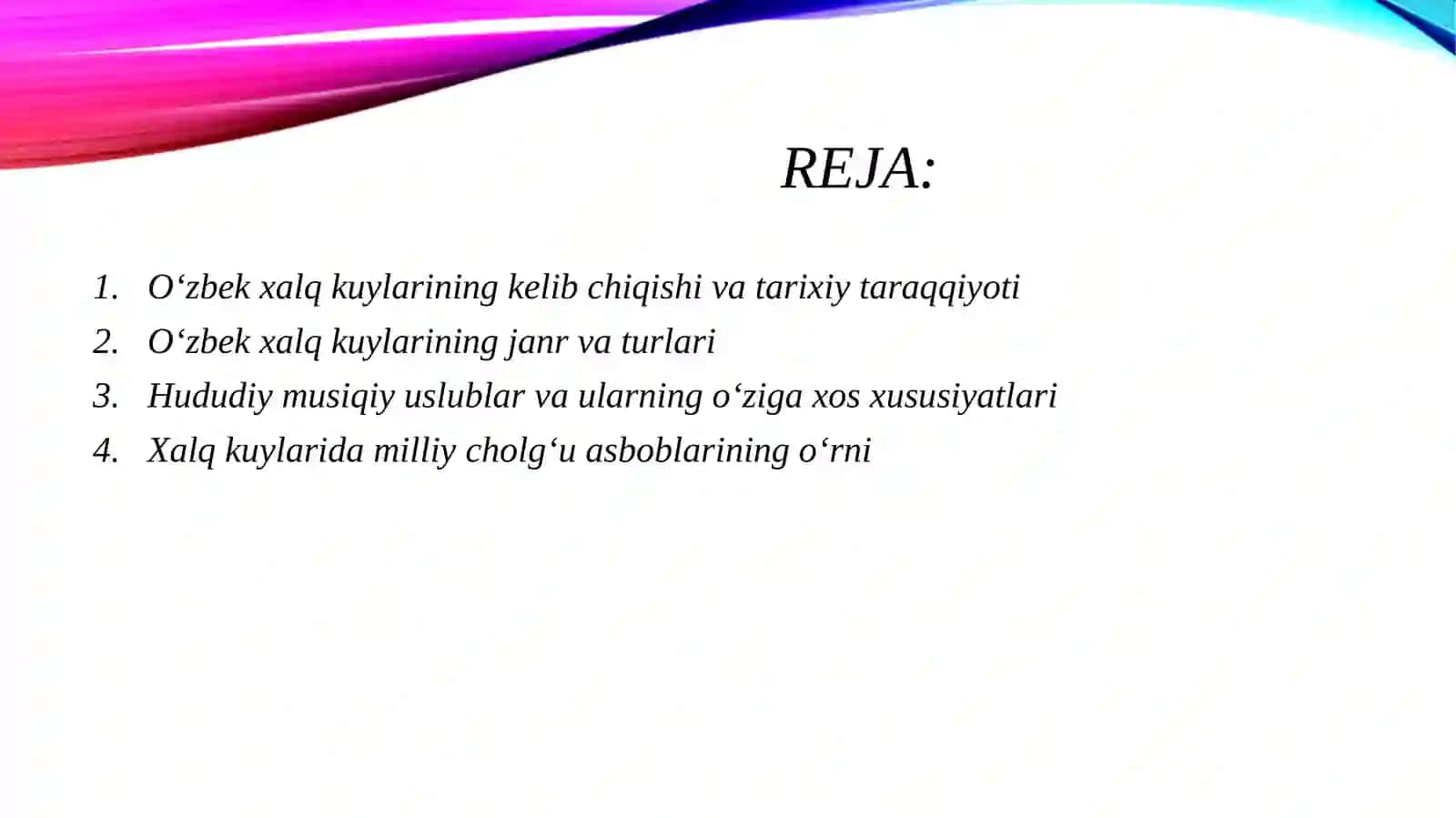 O‘zbek xalq kuylari 2