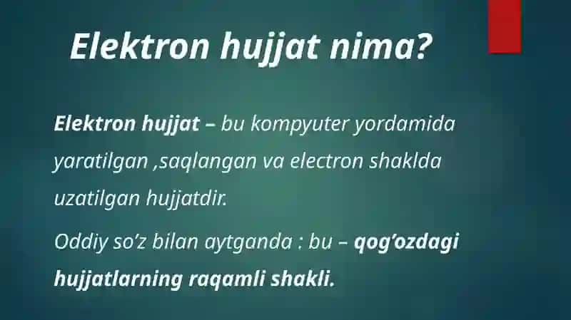 Elektron hujjatlar 2