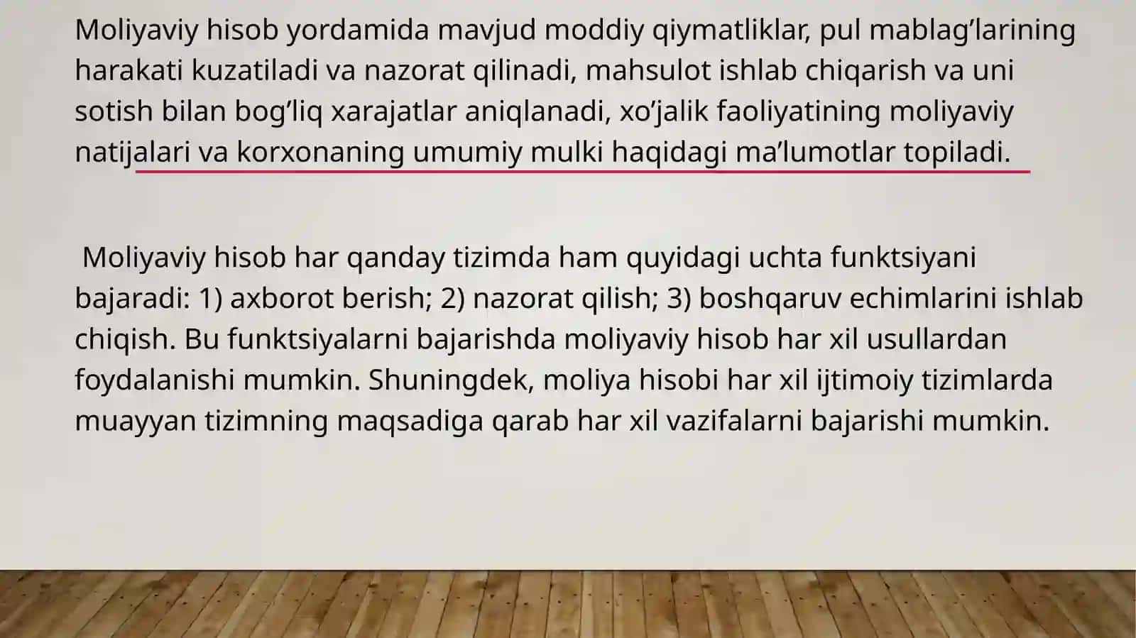 Moliyaviy Hisobot 2