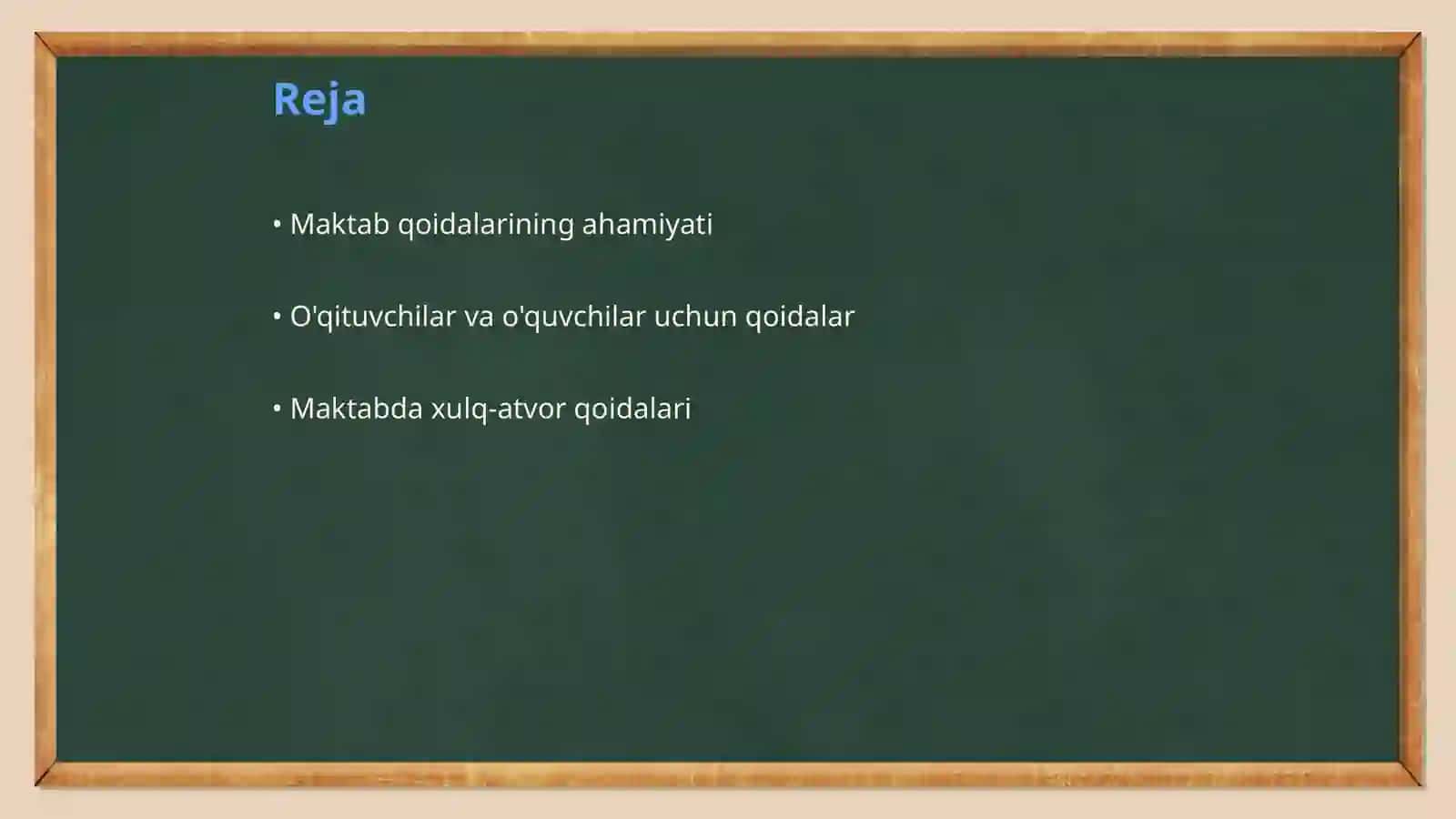 Maktab qoidalari 2