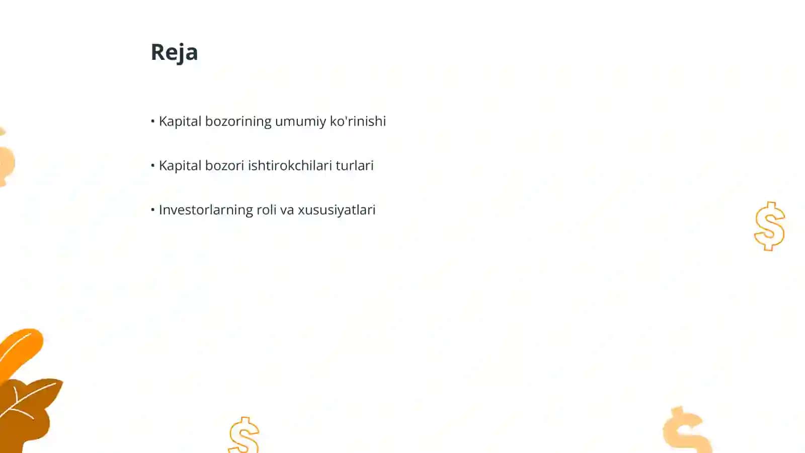 Kapital bozori ishtirokchilari 2