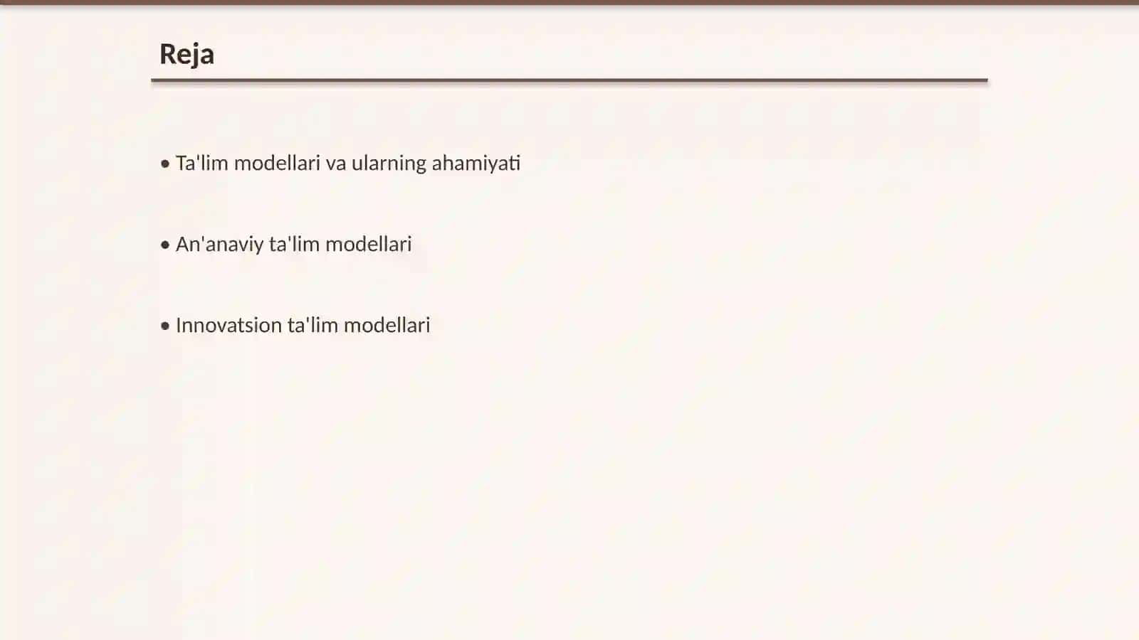 Ta'lim modellari 2