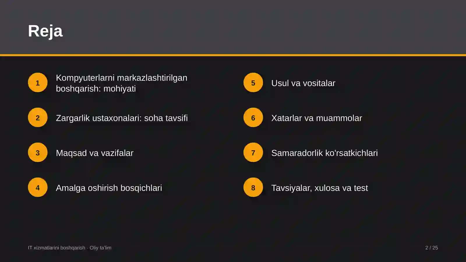 Zargarlik ustaxonalarida foydalanuvchilar kompyuterlarini markazlashtirilgan boshqarish 2