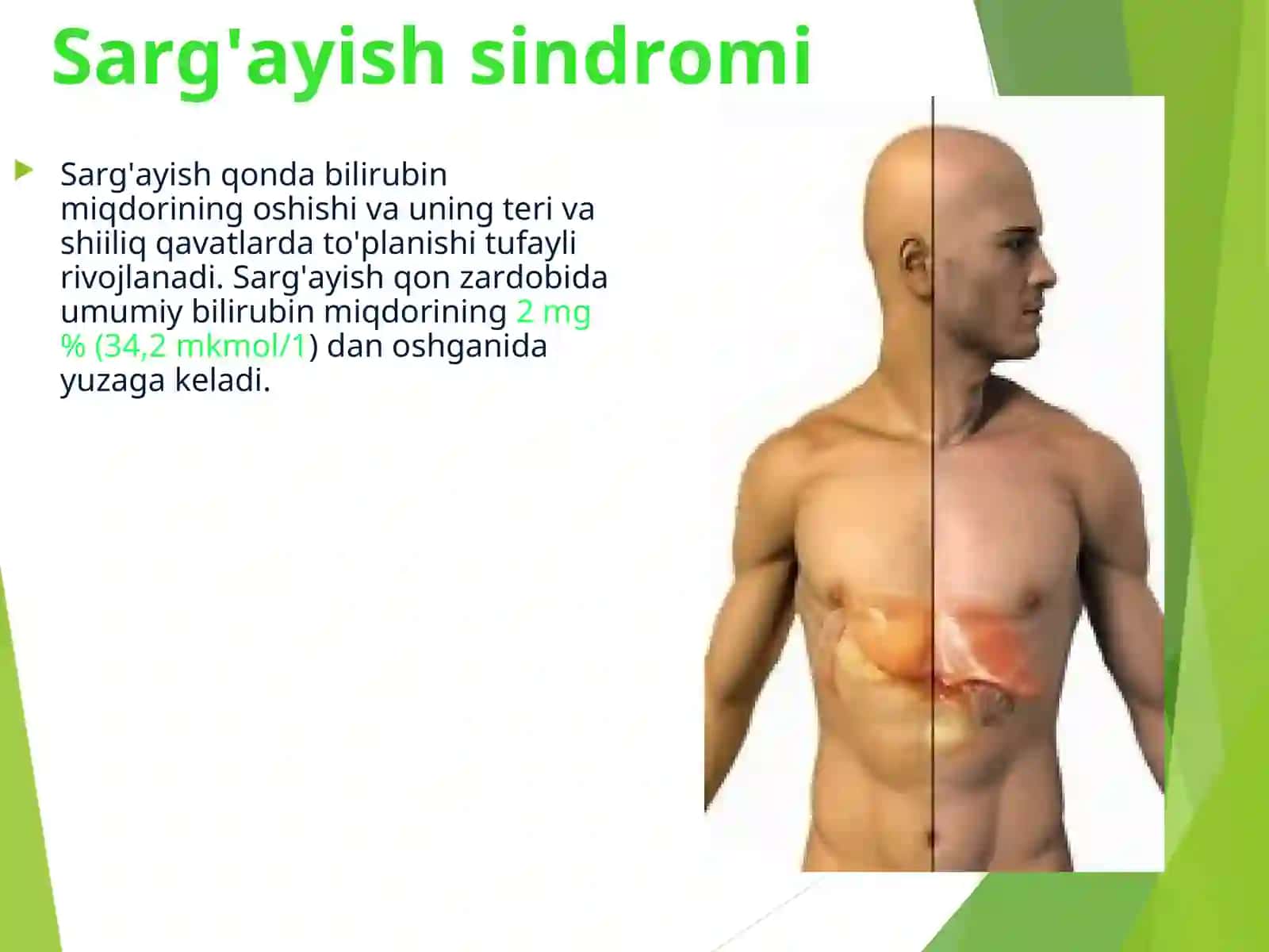JIGAR VA O'T YO'LLARI SISTEMASI SINDROMLARI 2