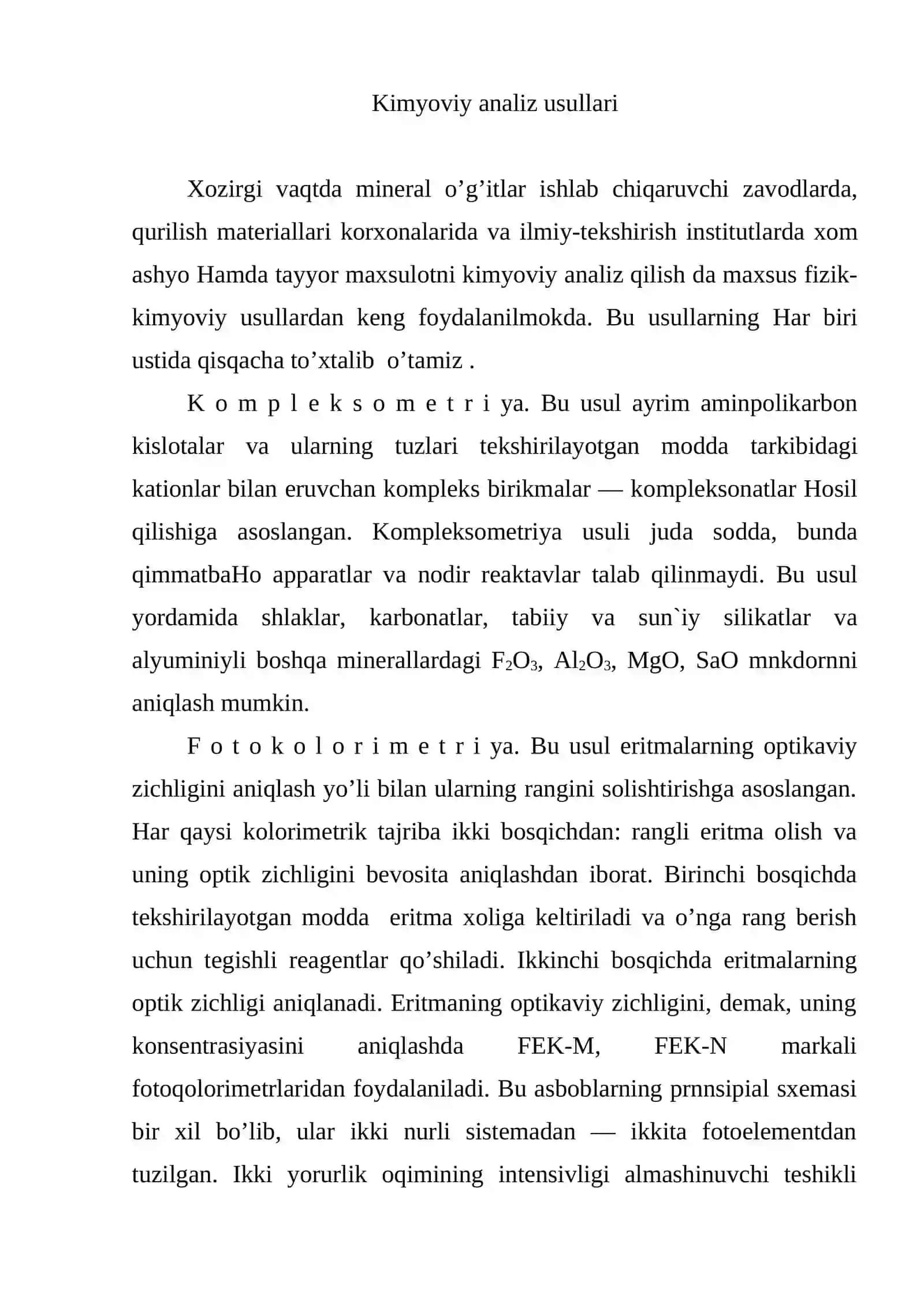 Lyuminеssеntаviy kimyoviy va spеktrаviy tаhlil 2