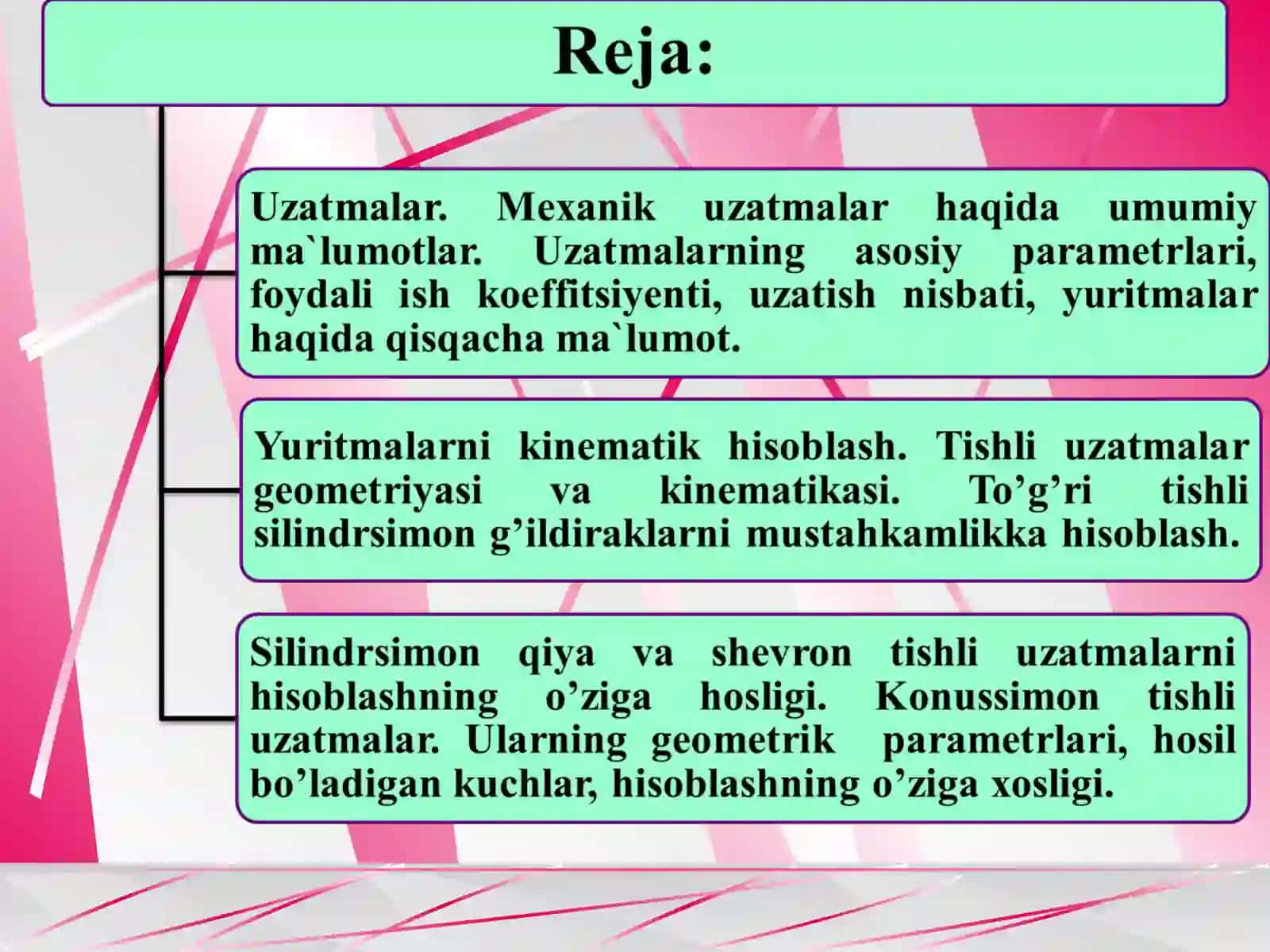 Mexanik uzatma 2