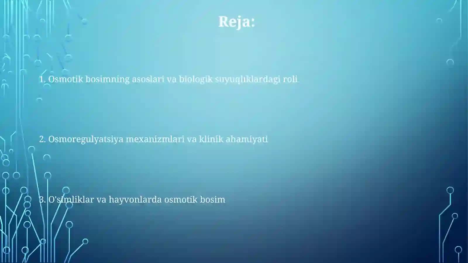 Biologik suyuqliklar daosmotik bosim 2