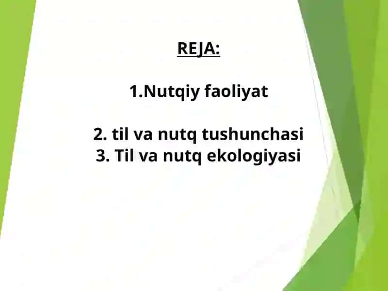 Til va Nutq Ekologiyasi 2