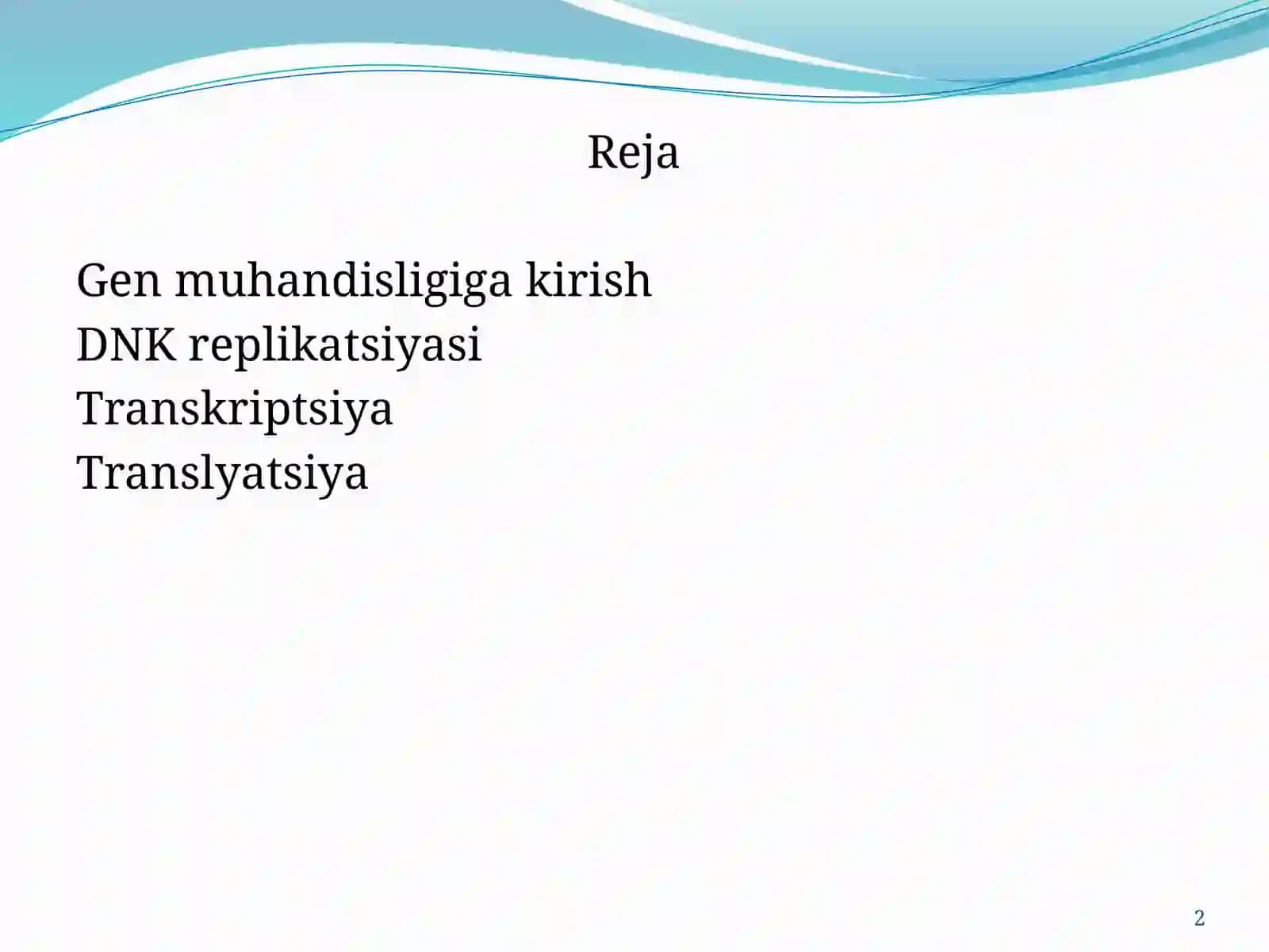 Gen muhandisligi 2