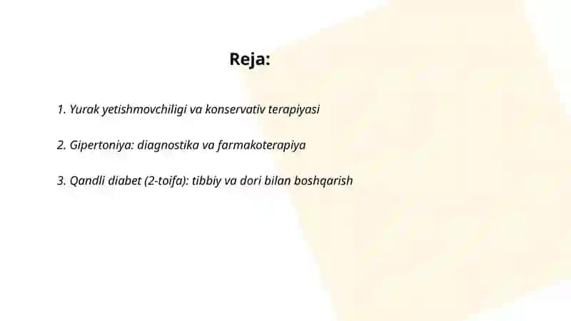 Terapevtik bemorlarni davolash 2
