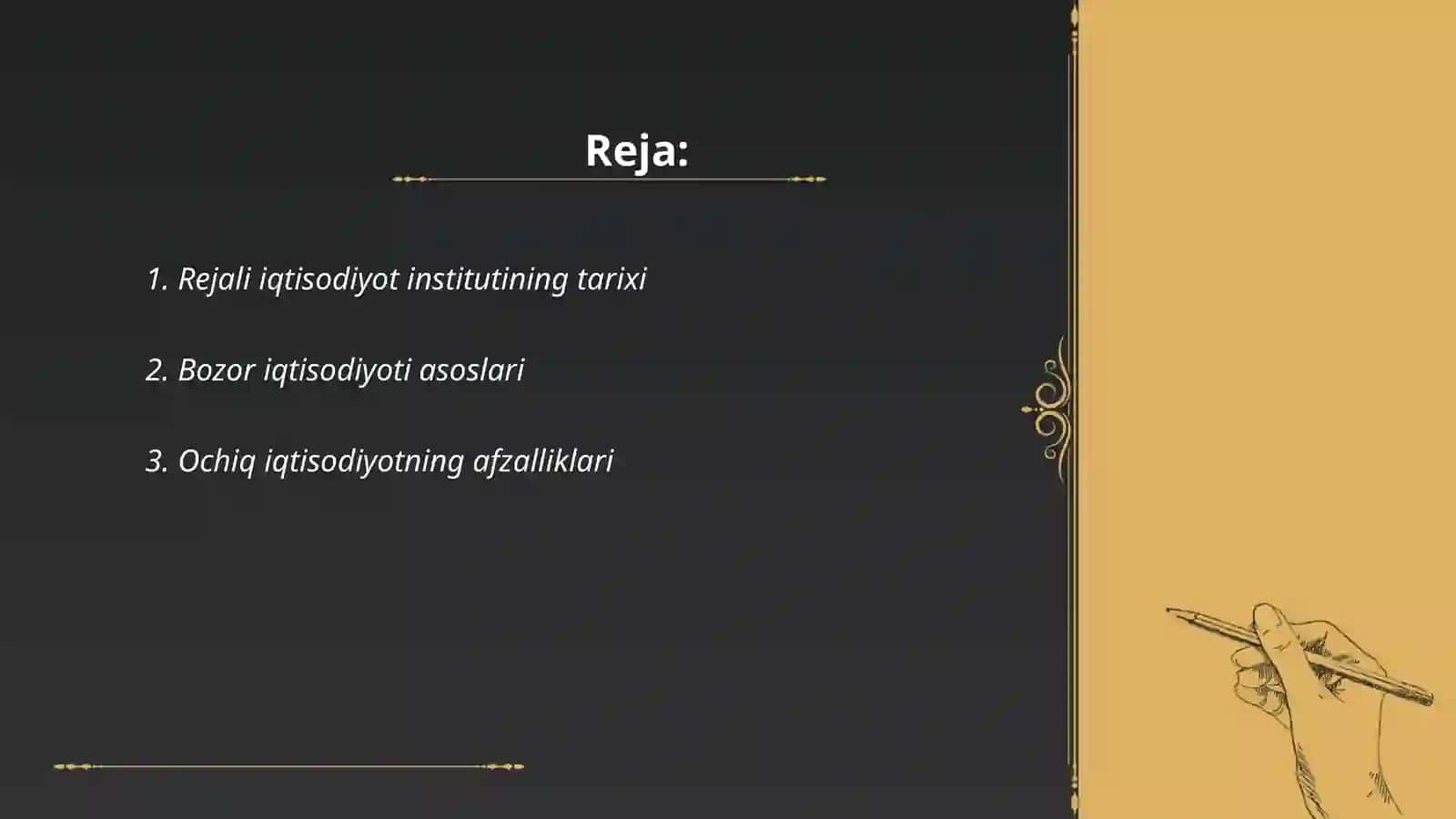 Rejali Iqtisodiyot Instituti Tarixi 2