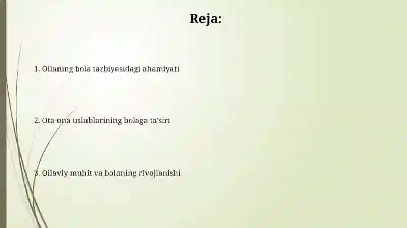 Oilaning bola tarbiyasiga ta'siri 2
