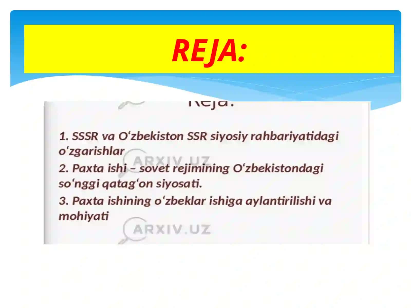 O’Zbekistonda Amalga Oshirilgan Paxtaishi 2