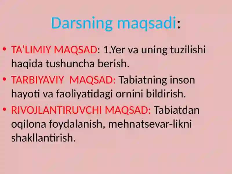 Yersayyora.Yeryuzasiningtuzilishi 2