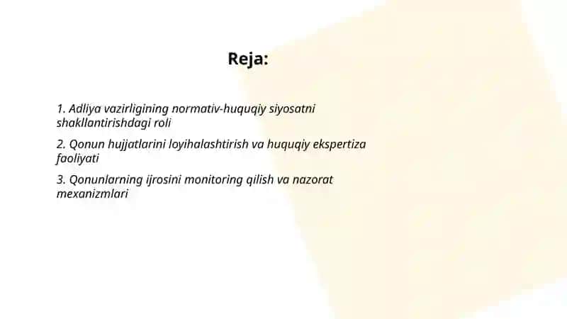 Adilya vazirligi asosiy vazifalari va funksiyalari 2