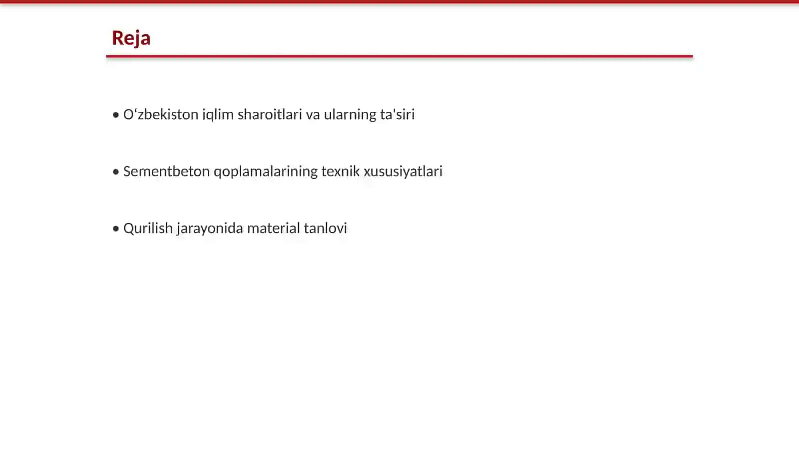 Oʻzbekiston tabiiy iqlim sharoitda sementbeton qoplamalarini qurishning oʻziga xos tomonlari 2