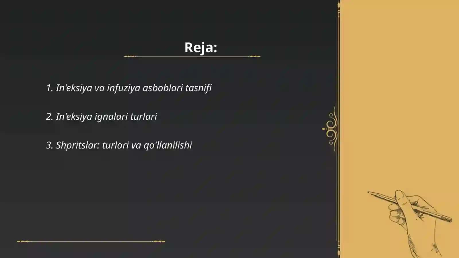In'eksiya va Infuziya Asboblari 2