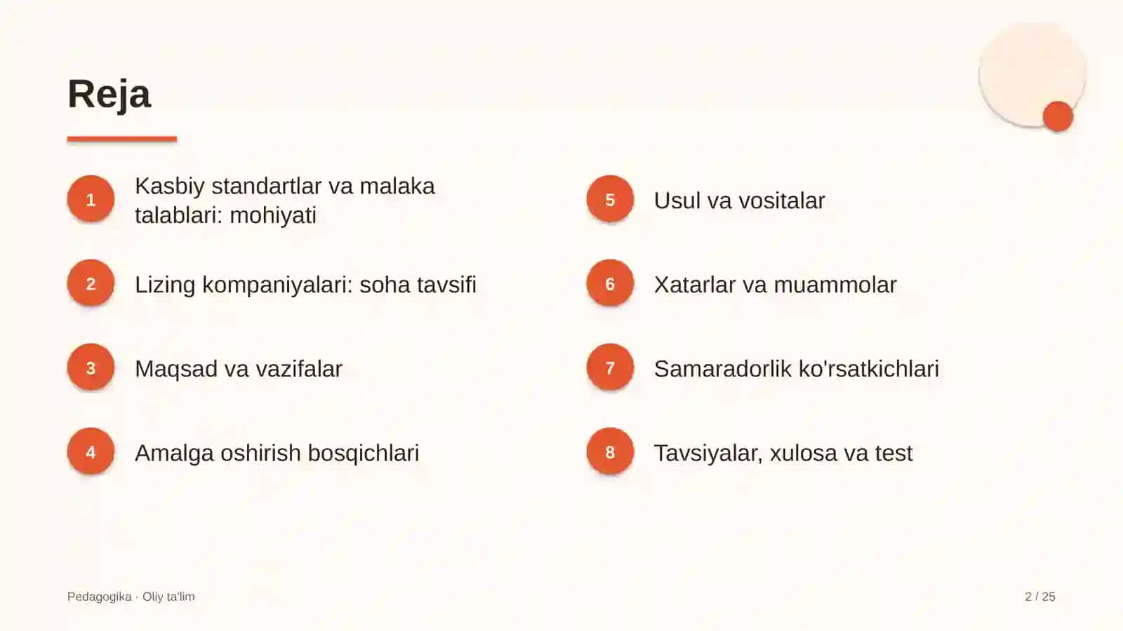 Lizing kompaniyalarida kasbiy standartlar va malaka talablari 2