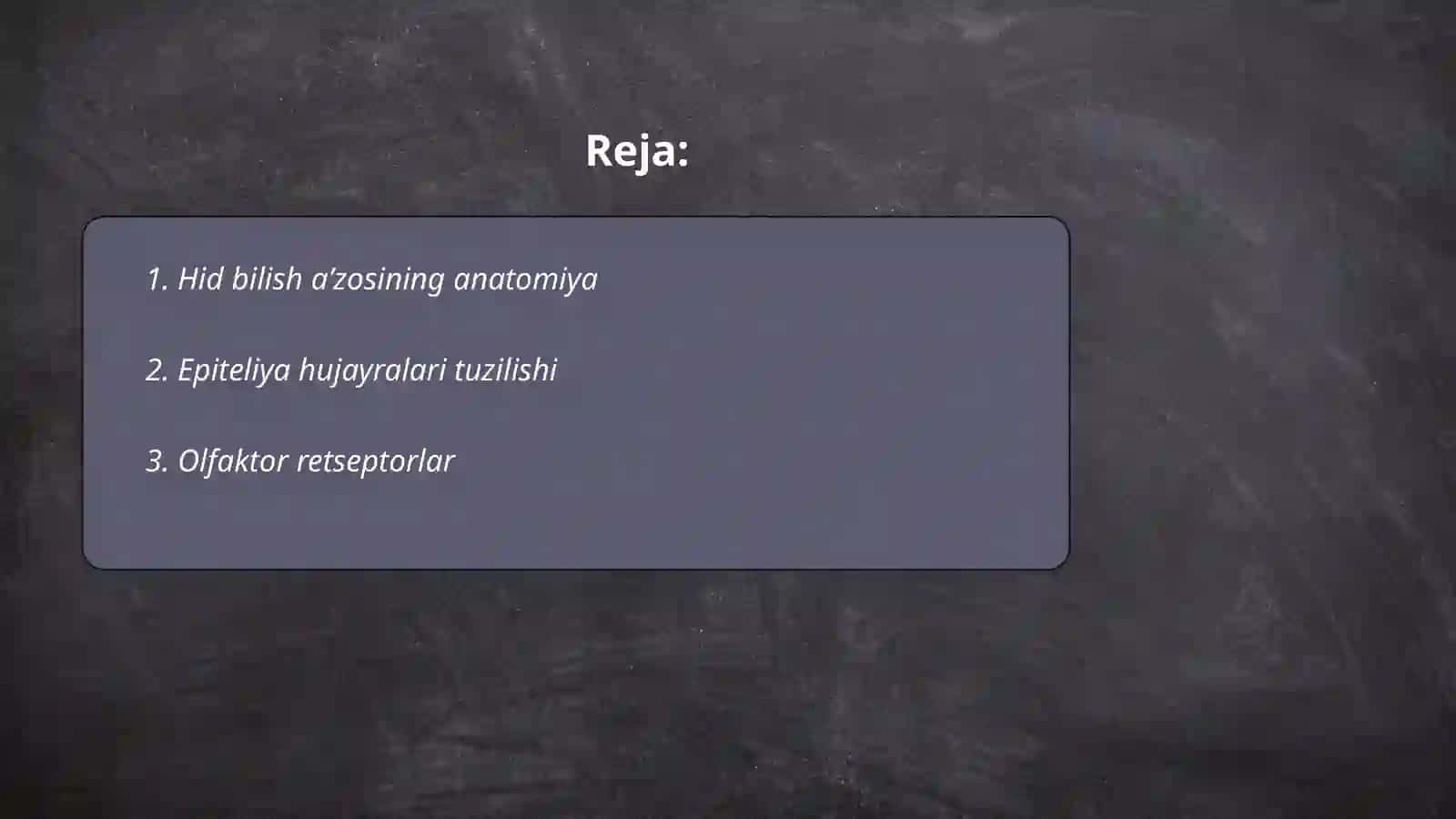 Hid bilish aʼzosi gistologiyasi 2