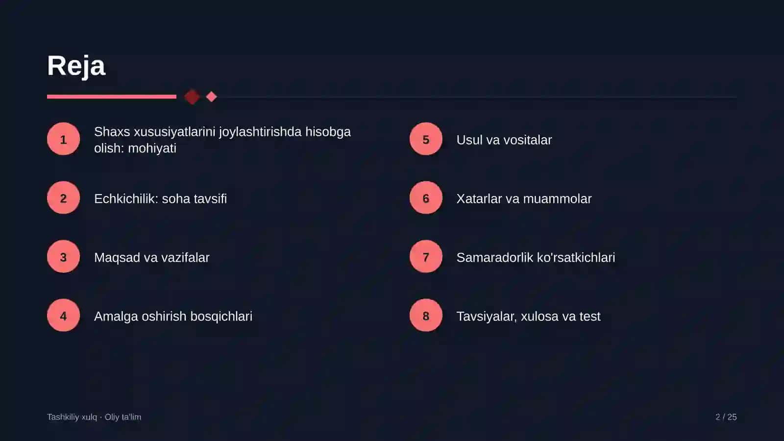 Echkichilikda shaxs xususiyatlarini xodimlarni joylashtirishda hisobga olish 2