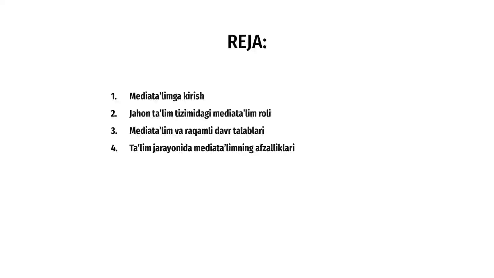 Mediataʼlimning jahon taʼlim tizimida tutgan oʻrni 2