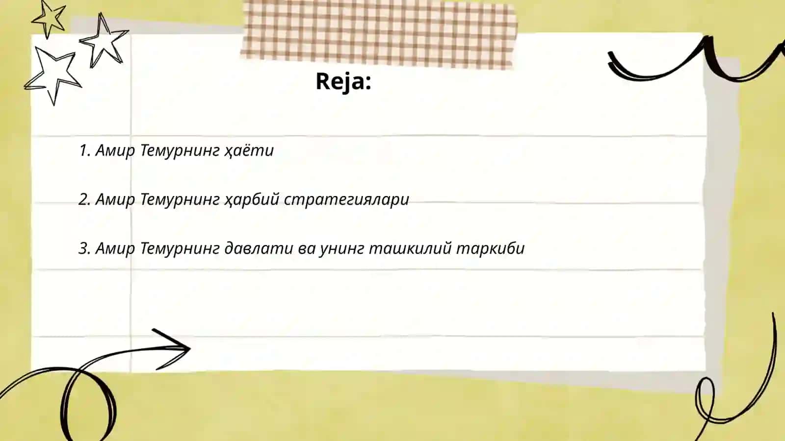 Амир Темурнинг ҳаёти 2