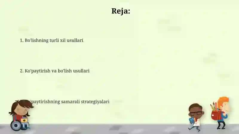 Ko'paytirish va bo'lish mdtodikadj 2