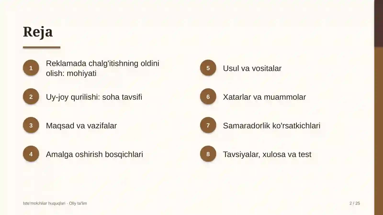 uy joy qurilishida reklamada iste'molchilarni chalg'itishning oldini olish 6638 2