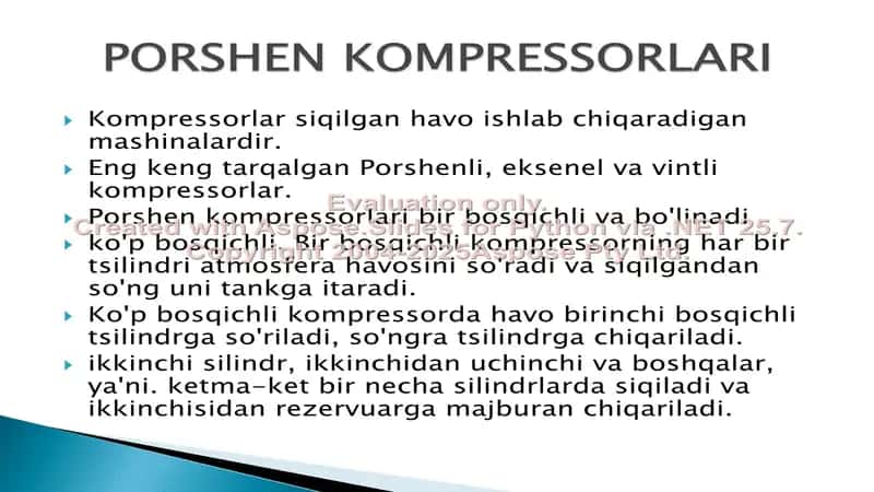 Porshenli kompressorlar 2