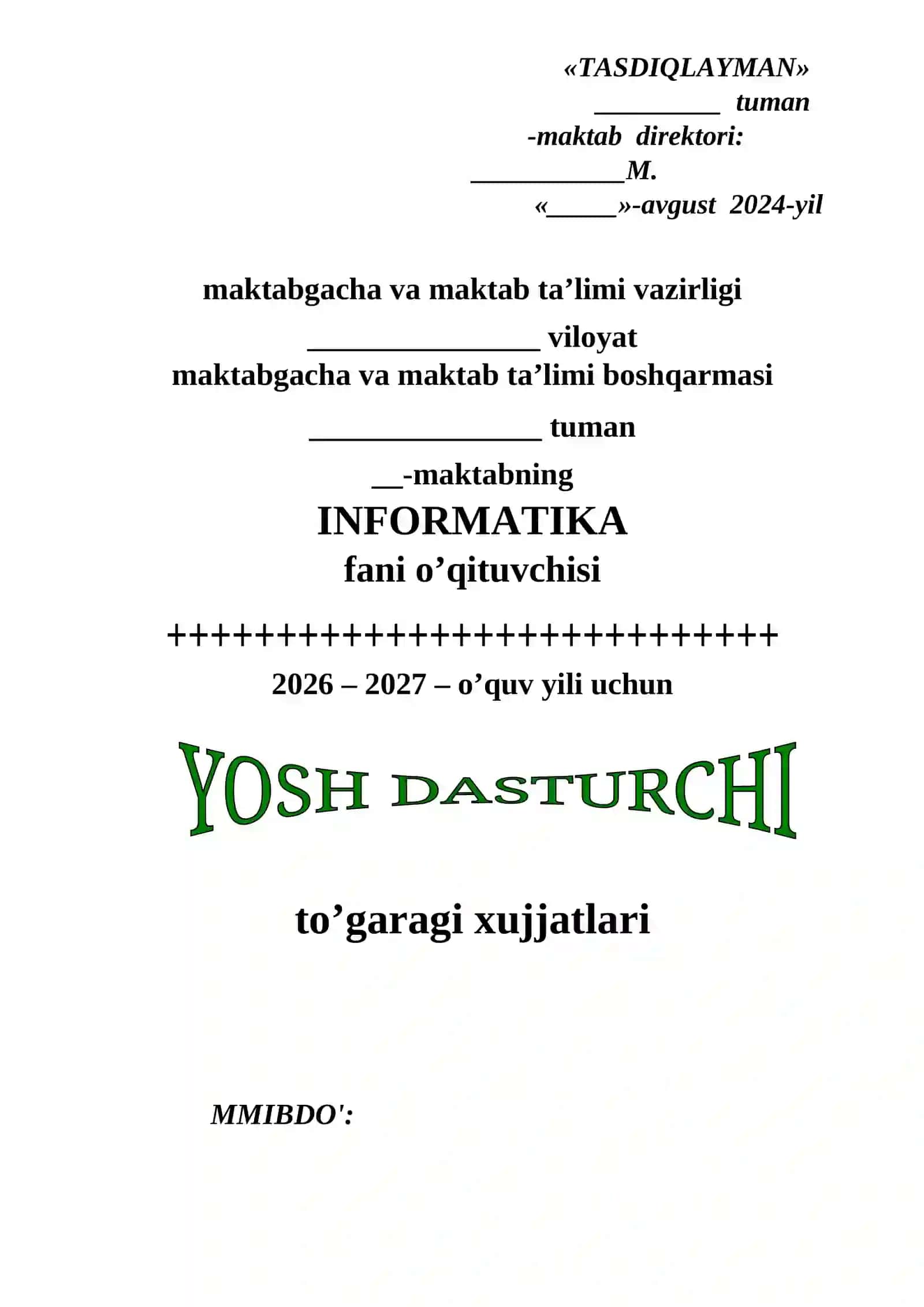 INFORMATIKA To'garak yangi Cembridj DARSLIGI ASOSIDA 2
