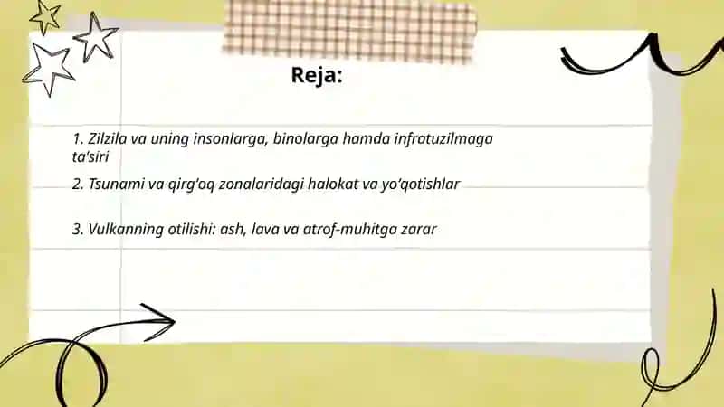 Tabiiy ofatlar va ularning oqibatlari 2